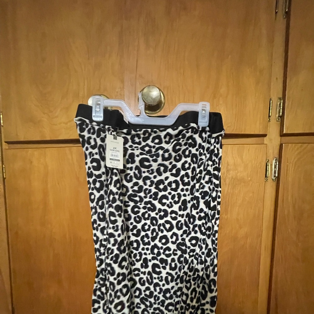 Cheetah print skirt